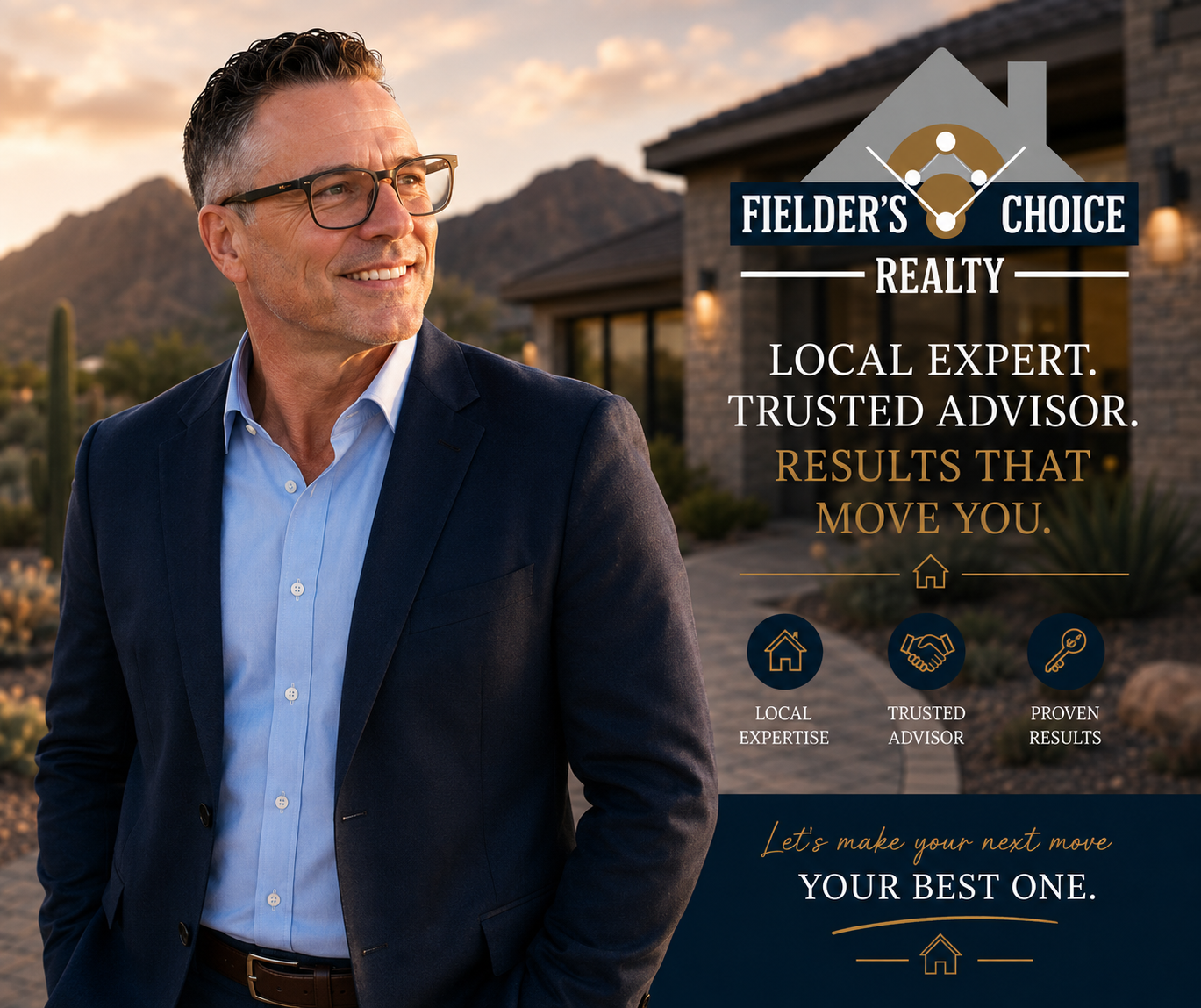 Alfred Fred Laverdure, Fielder’s Choice Realty, in an Arizona desert community